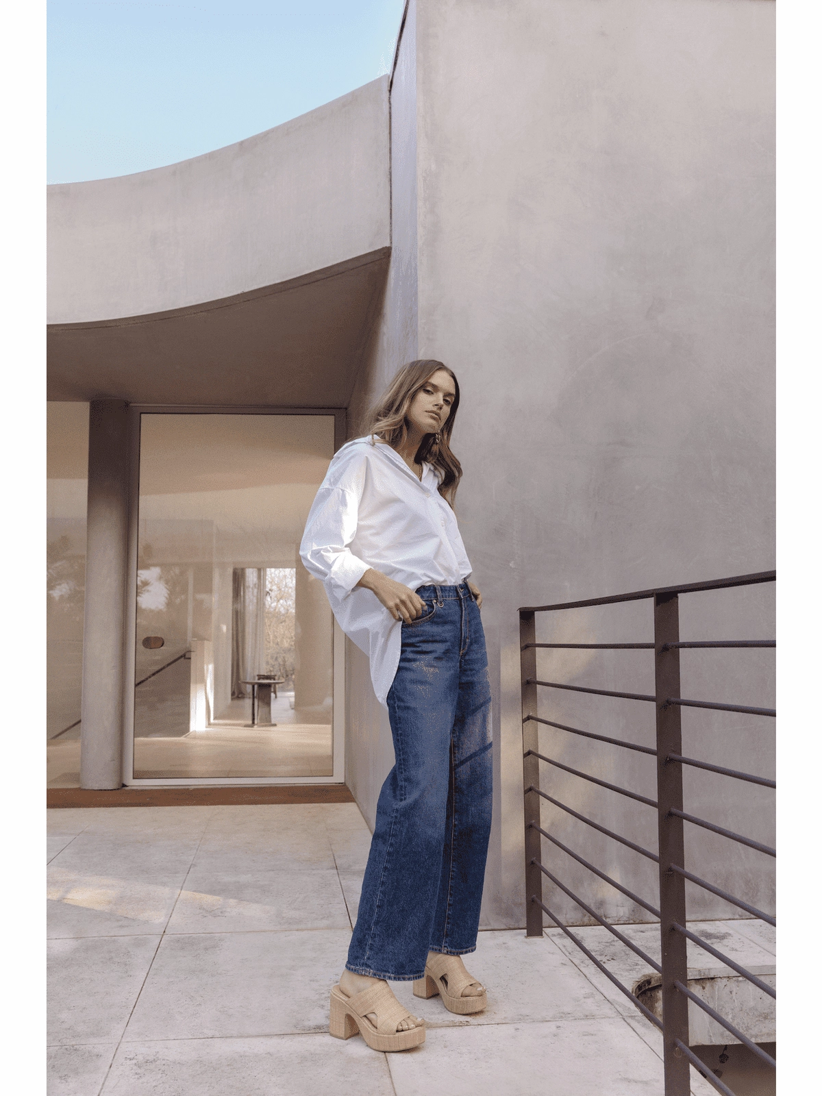 Own Style Milky Platform Sandals - Natural Raffia