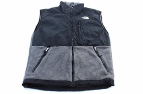Women's The North Face Embroidered Logo Grey & Black Zip Up Vest Functional Design
