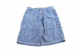 Willie Esco Dungarees Embroidered Denim Shorts Trendy Look Stay Cool