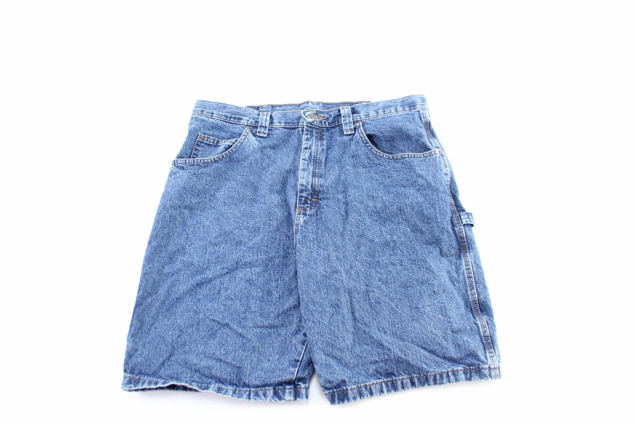 Wrangler Logo Patch Denim Carpenter Shorts UV protection coating Easy Fit