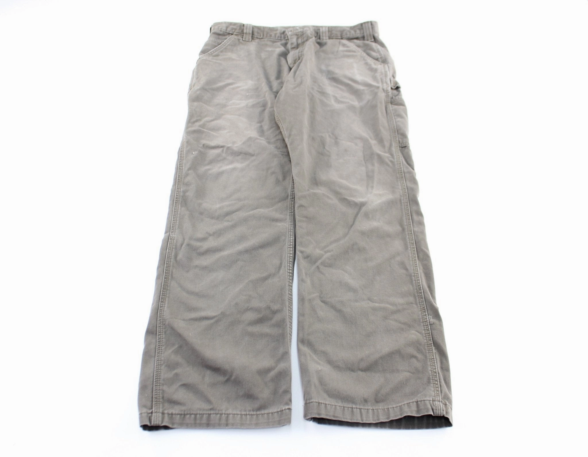 Convertible legs Laser Cut Perforations Carhartt Logo Patch Grey Pants