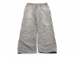 Convertible legs Laser Cut Perforations Carhartt Logo Patch Grey Pants