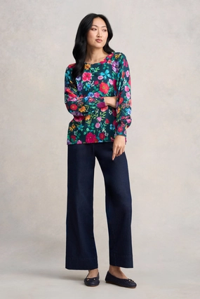 Microfiber Inner Layer Anti Static Technology Nathalie L??t?? Jumper -L??t?? Butterfly Print