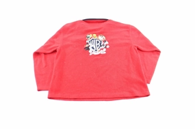 1999 Warner Bros Embroidered Characters Fleece Pullover Evaluation police officers