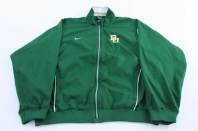 Nike Embroidered Swoosh Logo Baylor University Zip Up Jacket suitable for anniversaries