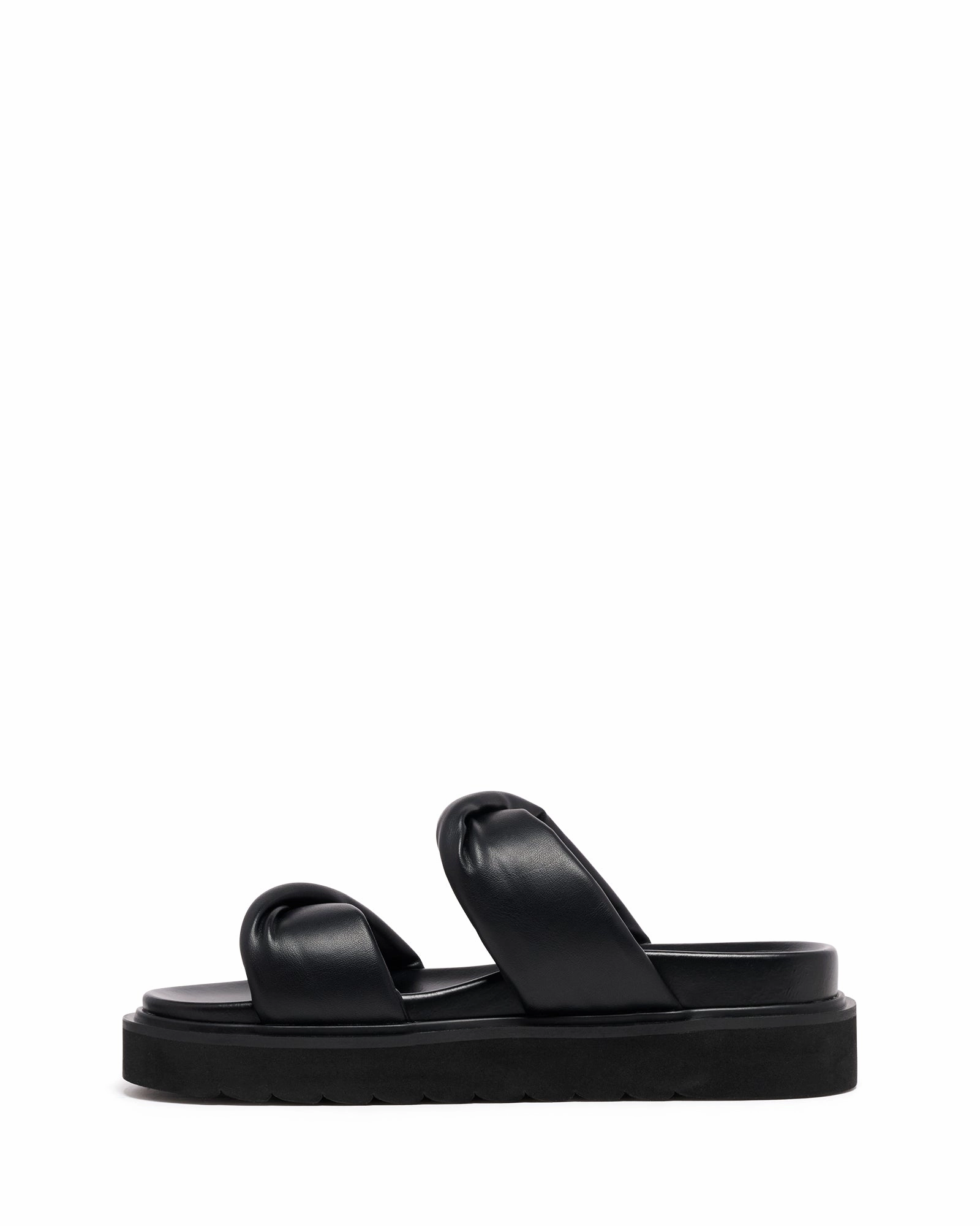 Ribbon Tie Daily Basic Valley Sandal Black