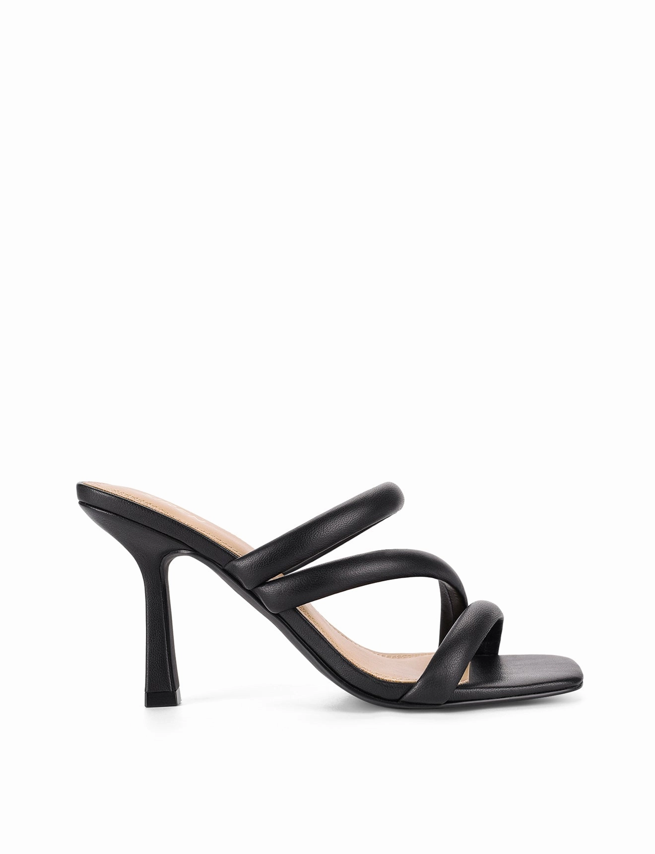 Quick Drying Spence Heeled Sandals - Black Leather