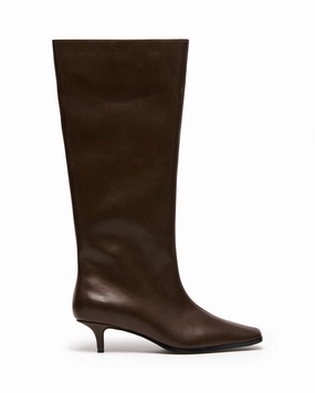 Spicy Tall Boot Chocolate Breathable Work Commute