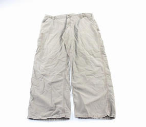 High Waist Stretch Soft Fabric Carhartt Logo Patch Grey Carpenter Pants