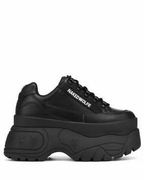 Sprinter Black Leather lifted look Toe Base