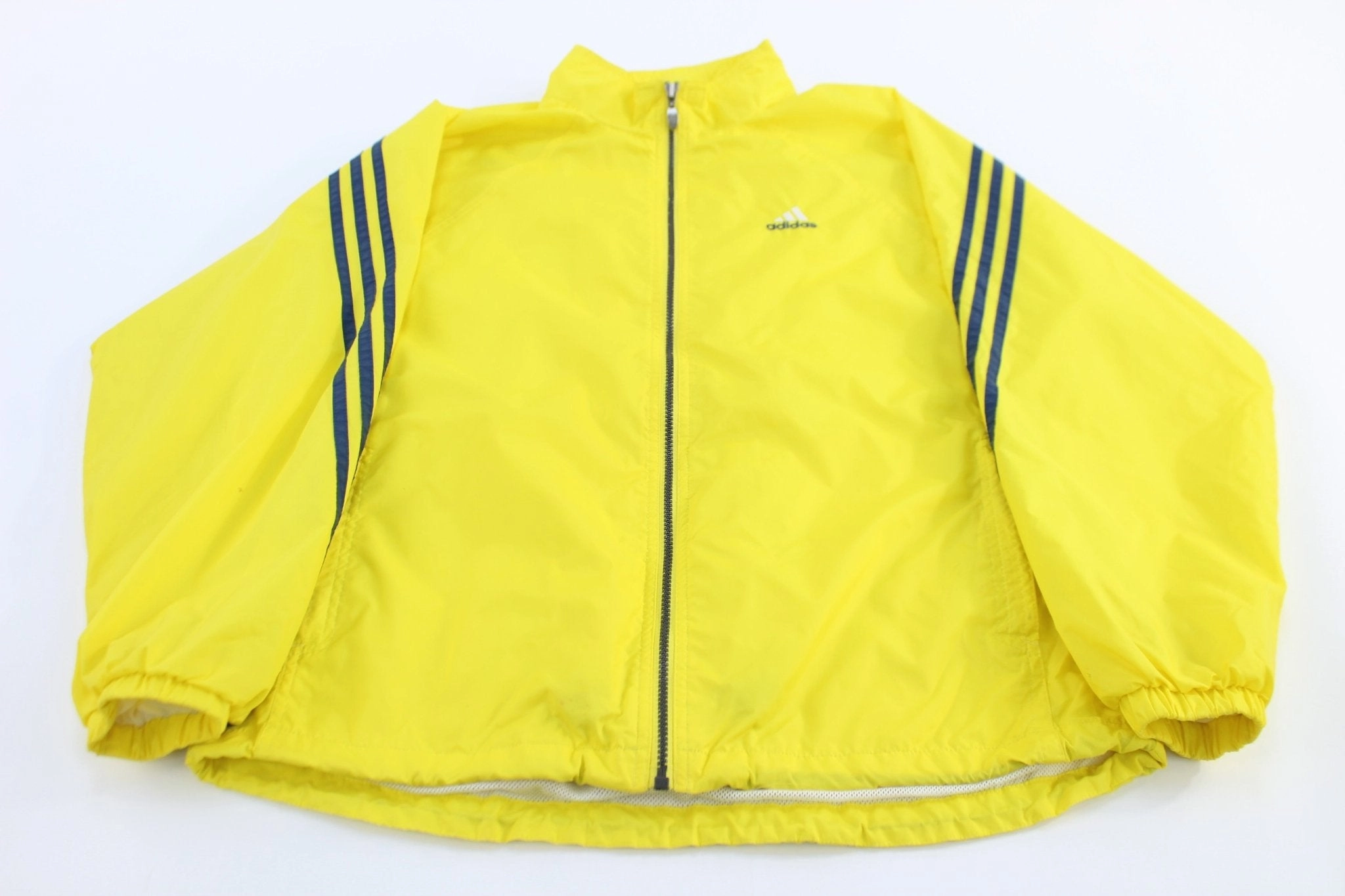 90's Adidas Embroidered Logo Full Zip Windbreaker Jacket Essential Fit Trail Function