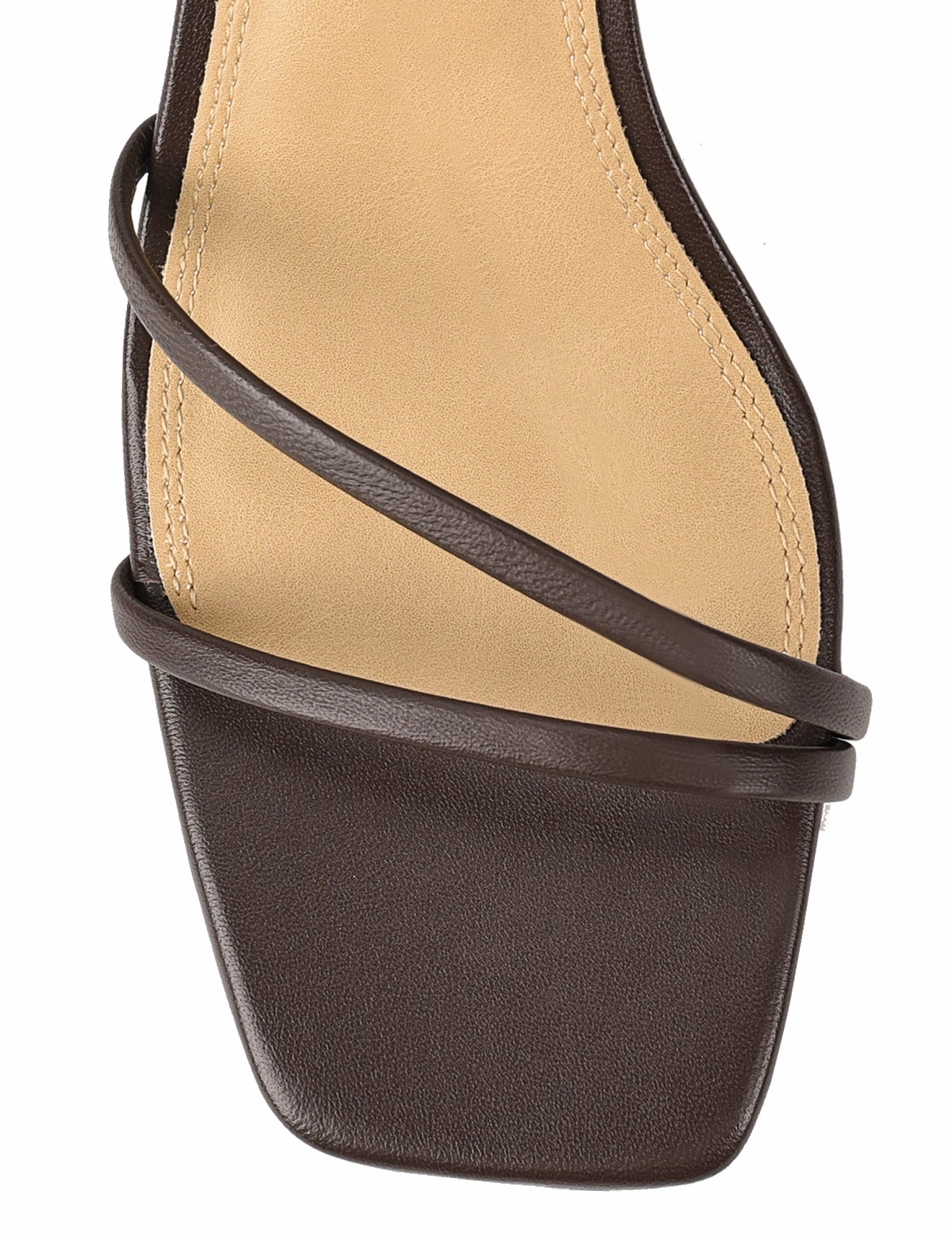 Stacie Block Heel Sandals - Chocolate Brown Leather Park Ready