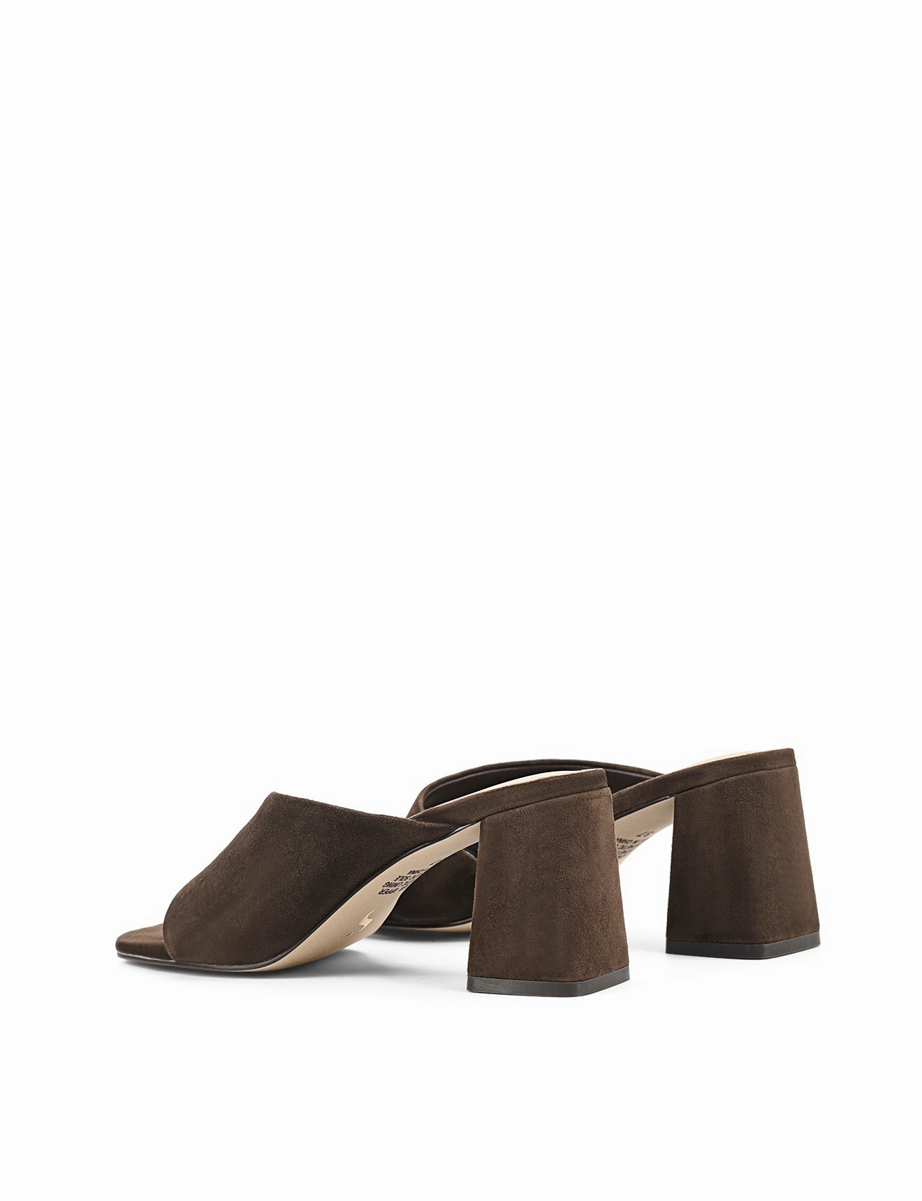 Stanton Block Heel Mules - Chocolate Brown Suede Brunch Date Picnic Mood