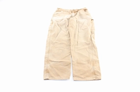 Decorative stitching Flexible Waistband Carhartt Logo Patch Tan Workwear Pants