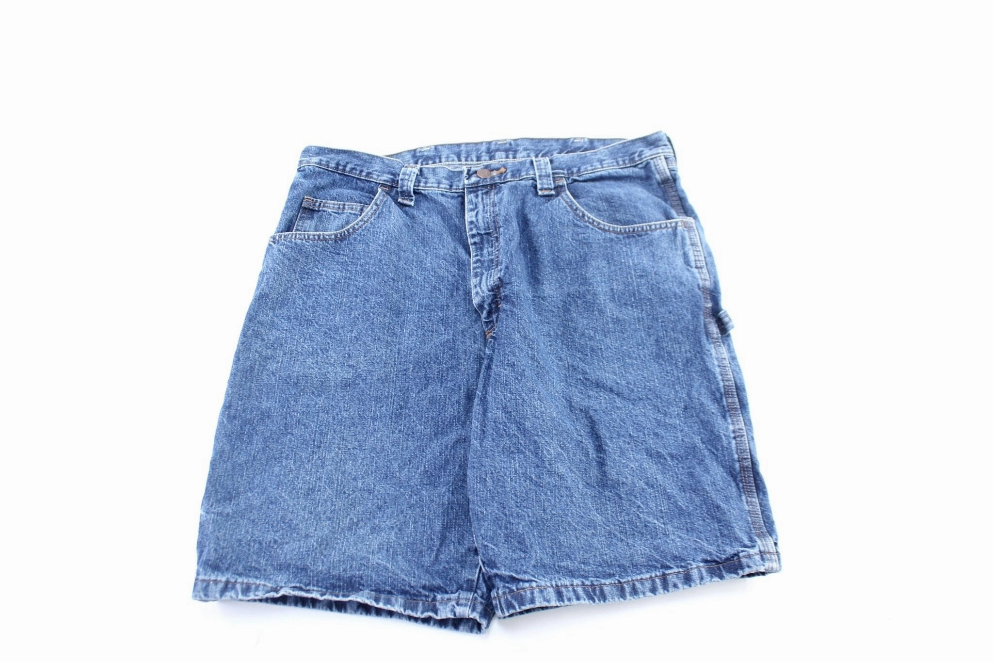 Relax Fit Design MoistureWickingFabric Wrangler Dark Wash Denim Shorts