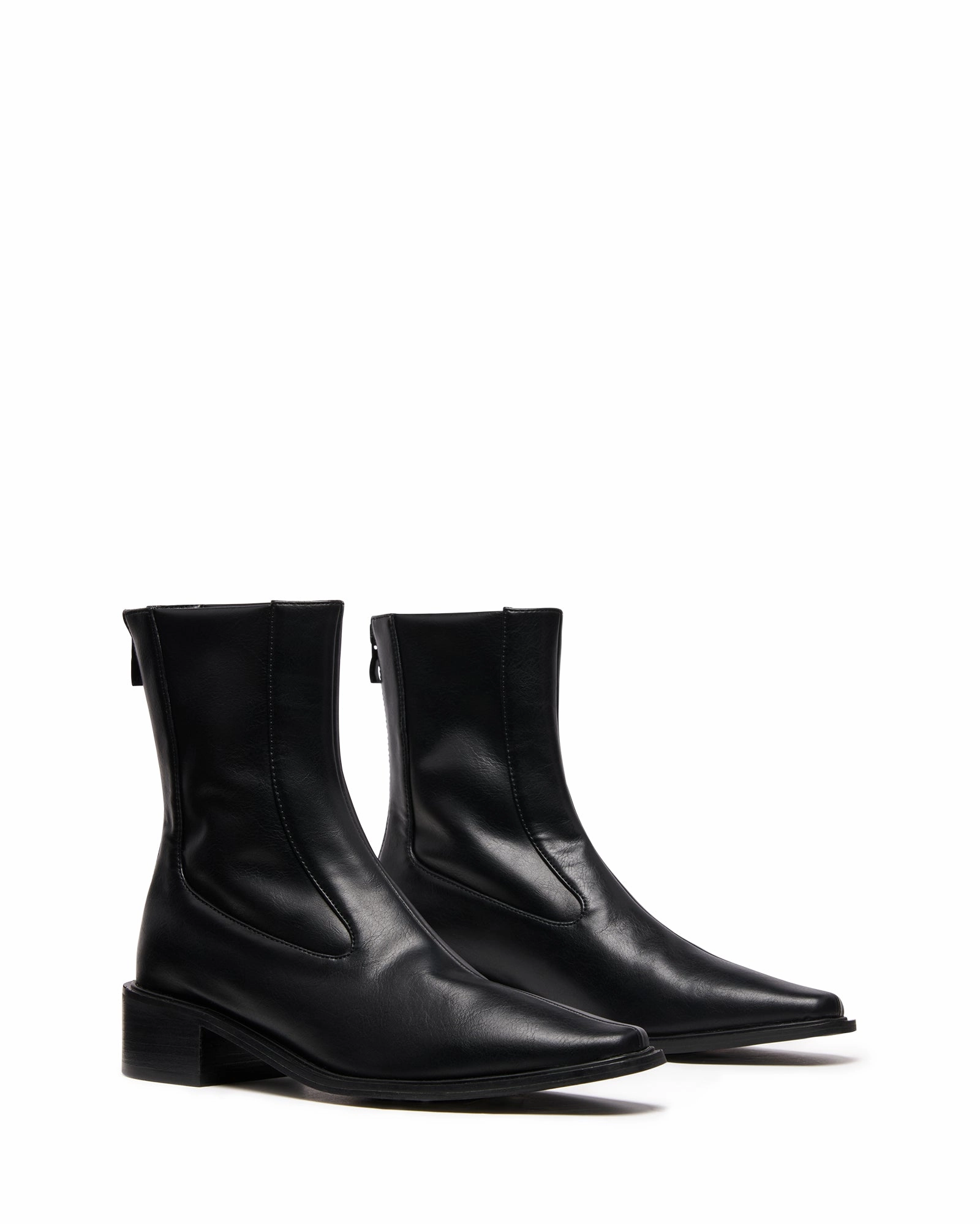 Barn Ankle Boot Black Simple Step Winter Fashion