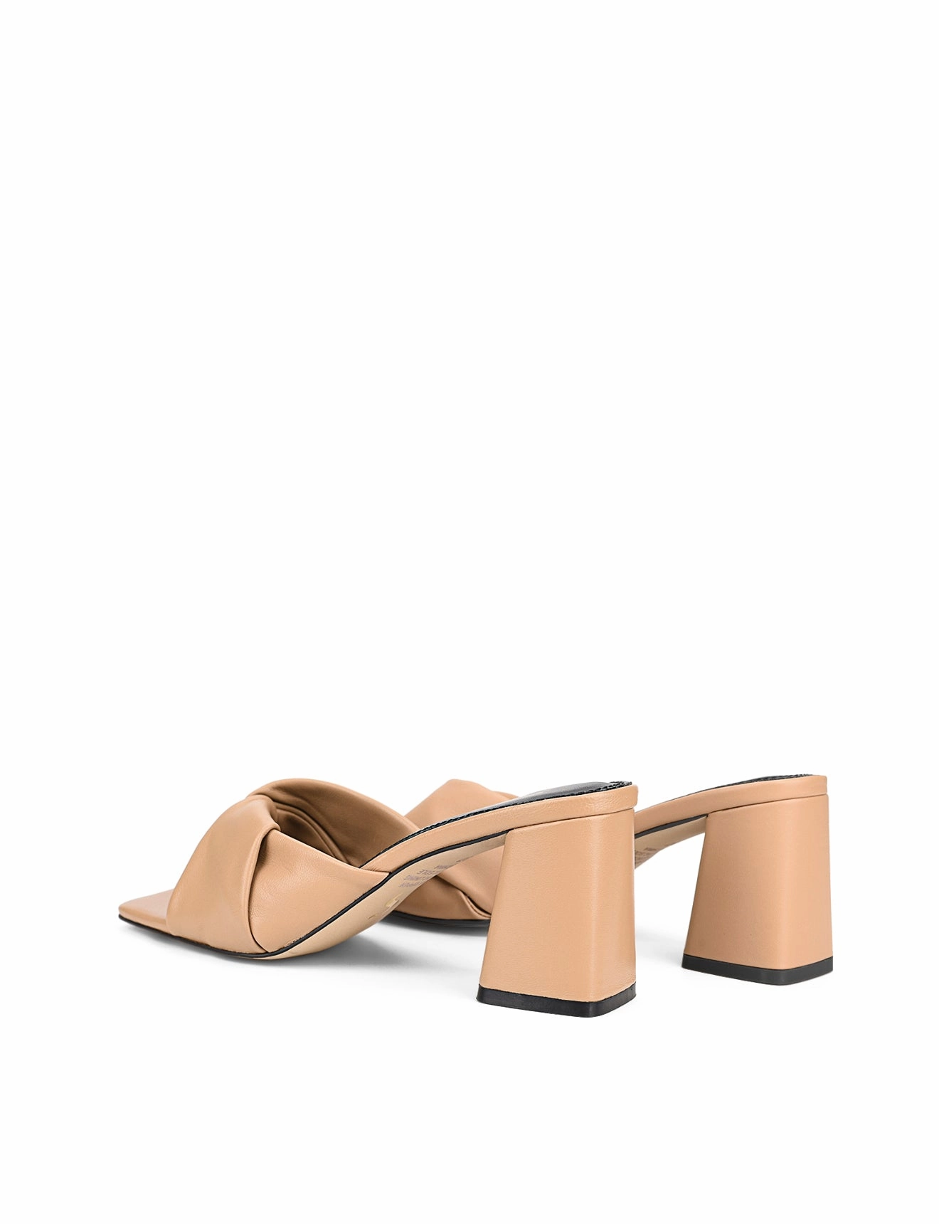 Prime Wear Fall Walk Story Block Heel Mules - Almond Tan Leather