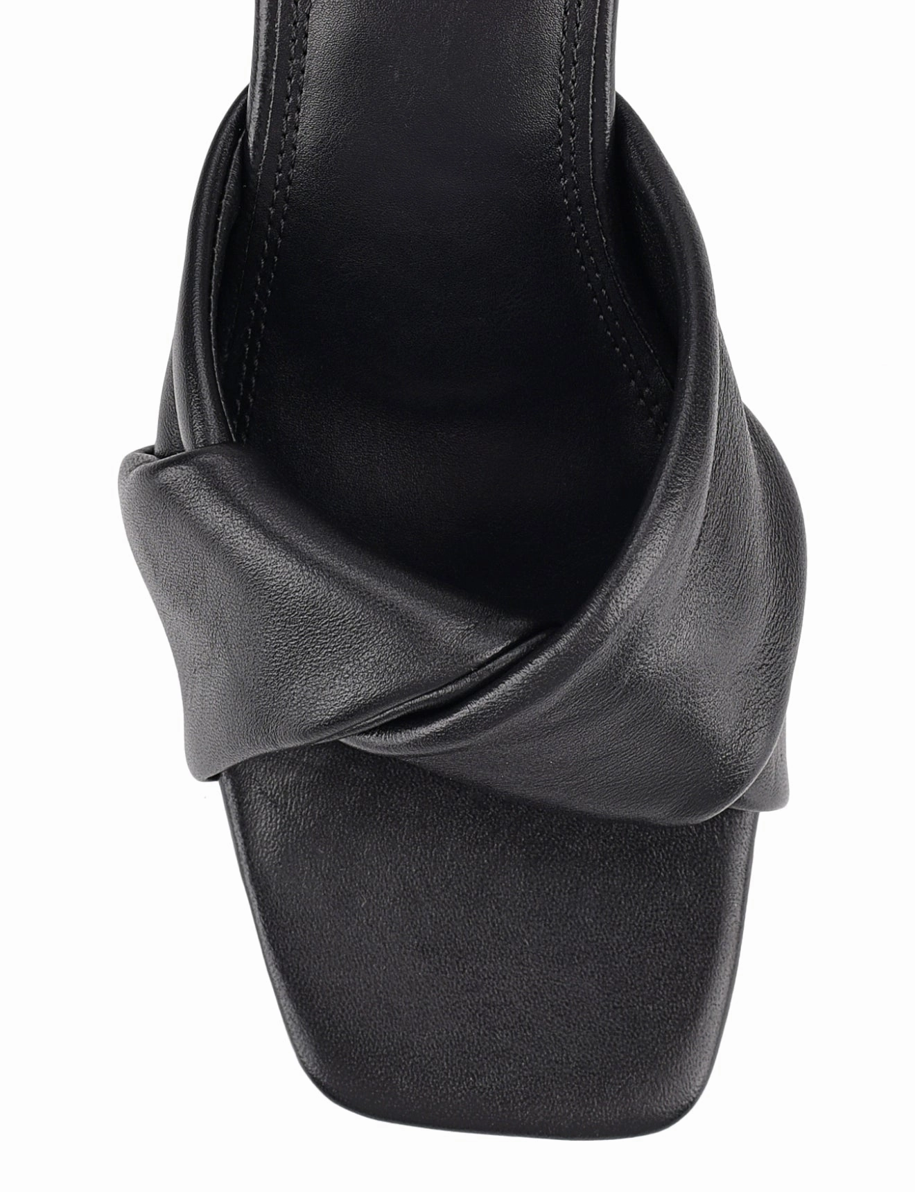 Story Block Heel Mules - Black Leather Active Day
