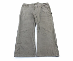 Dickie's Logo Patch Green Workwear Pants Casual Essentials WrinkleFreeFinish