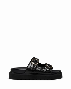 Brunch Walk All Day Venom Black Patent Croc