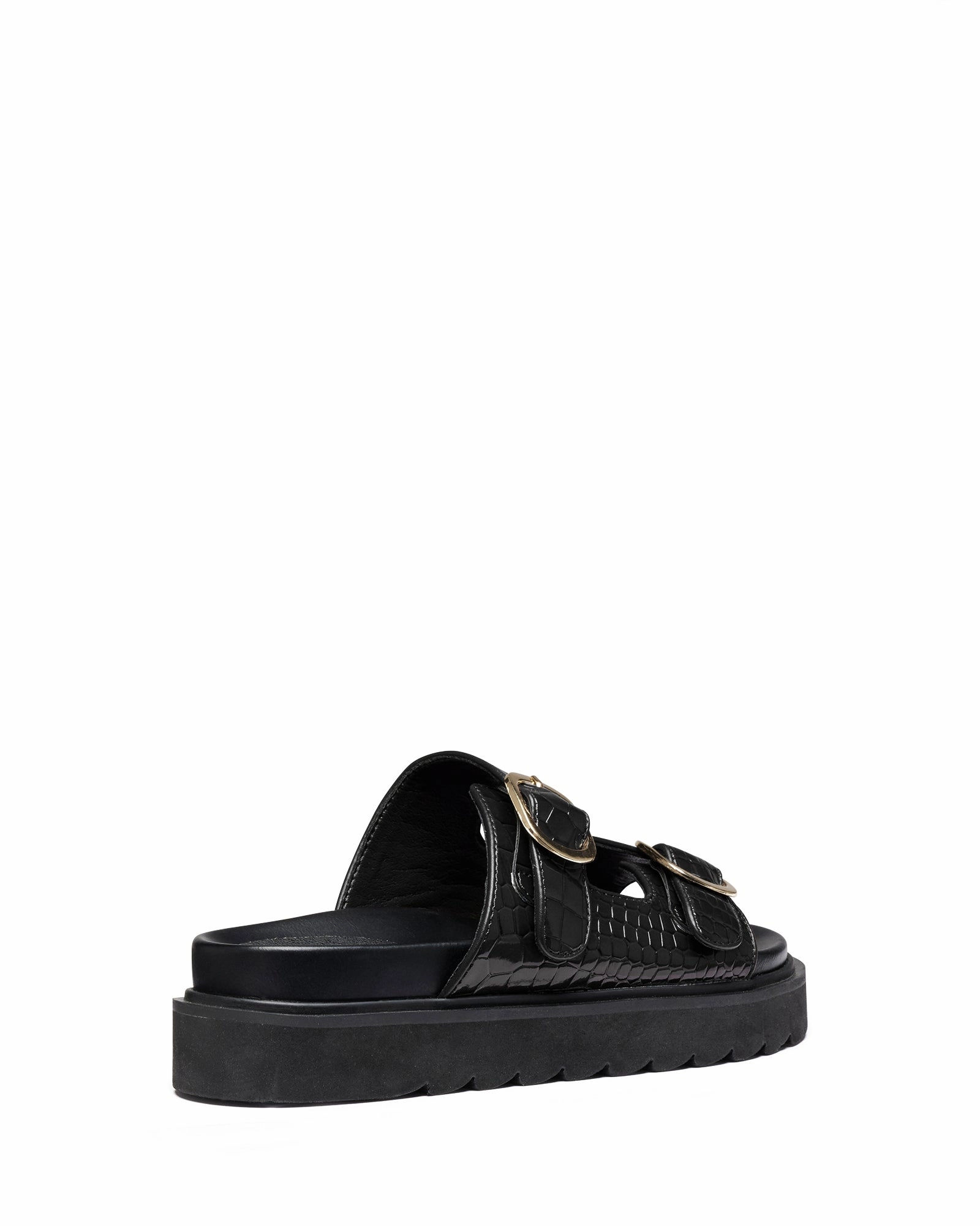 Flower Pop Venom Black Patent Croc