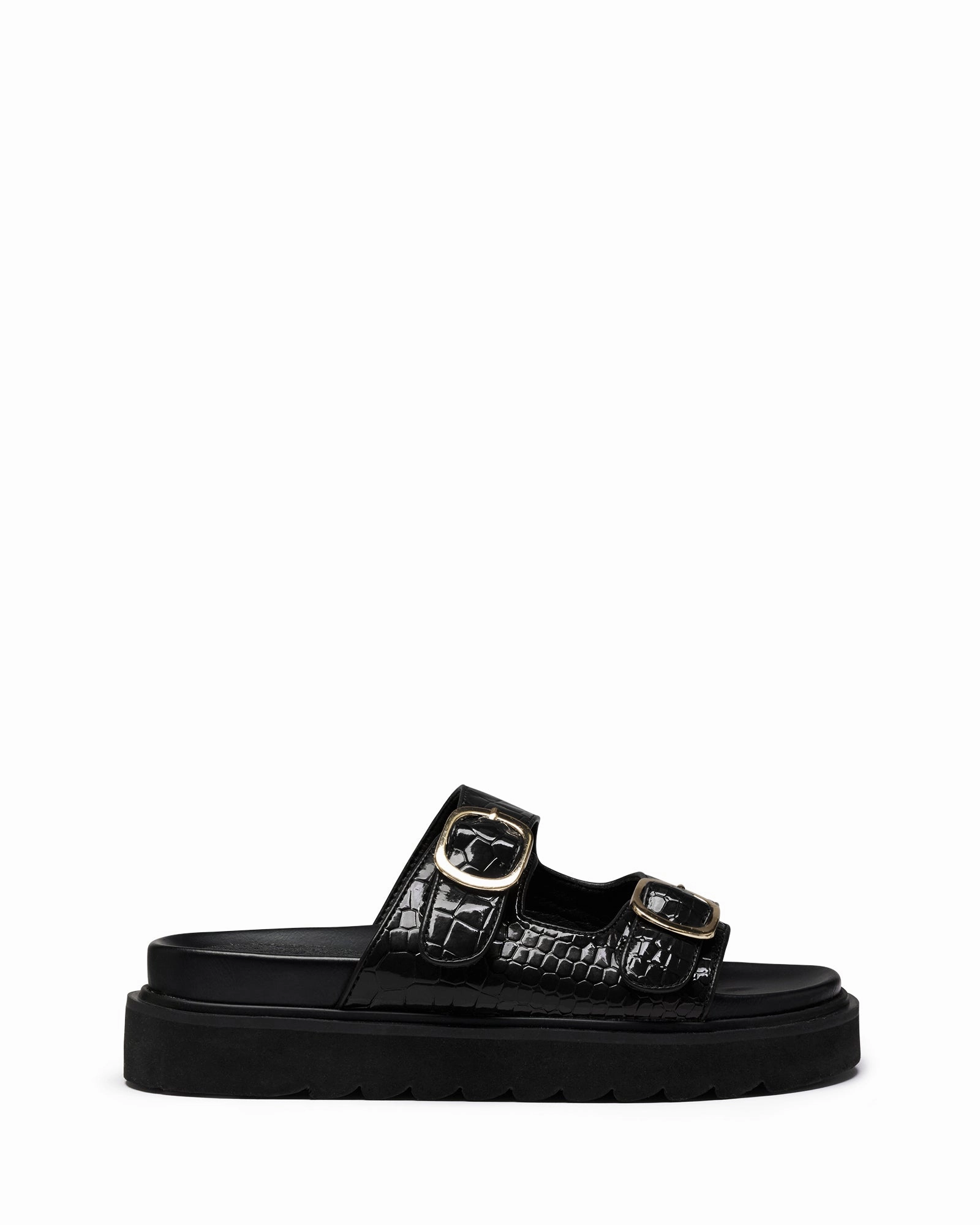 Brunch Walk All Day Venom Black Patent Croc