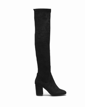 Polished Edge Casual Fashion Hanover Black Faux Suede *FINAL SALE*