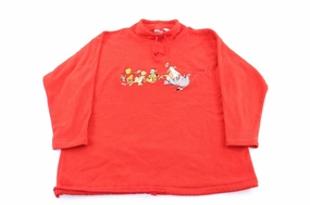 Fashion Week Fashionable Protection Mickey Inc Embroidered Winnie the Pooh & Crew Pullover