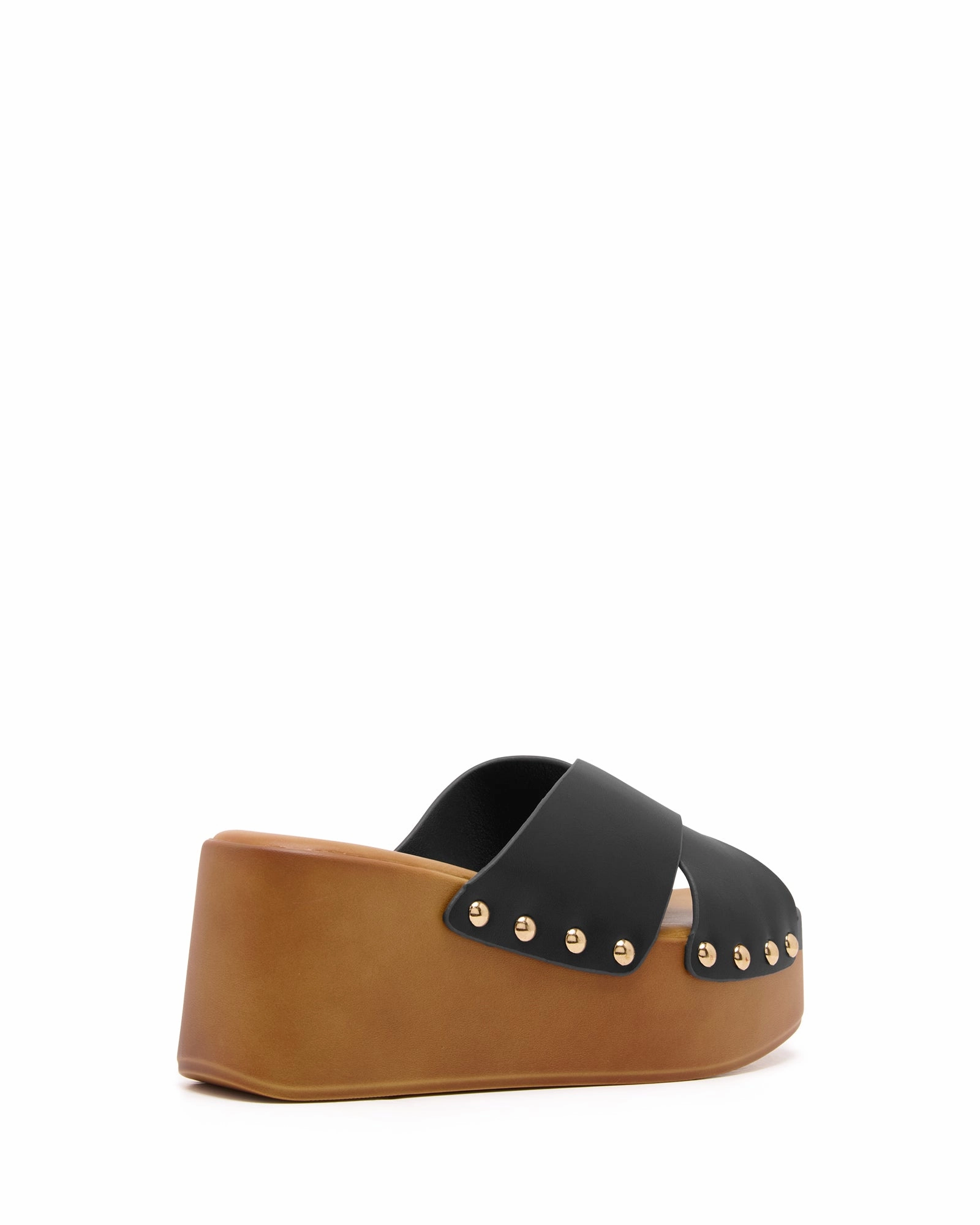 Iver Platform Clog Black Retro Platform Heels