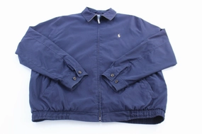Polo by Ralph Lauren Embroidered Logo Blue Zip Up Jacket men