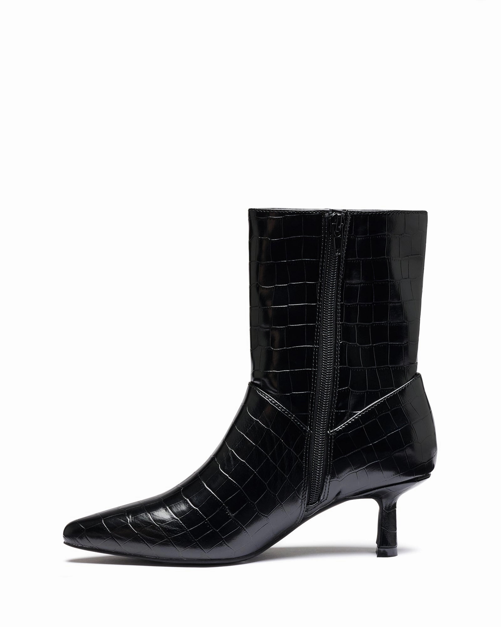 Kacee Ankle Boot Black Croc All-Purpose Fashion All-Purpose Boot