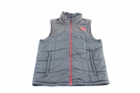 sunset Empower The North Face Embroidered Logo Dark Grey Zip Up Jacket