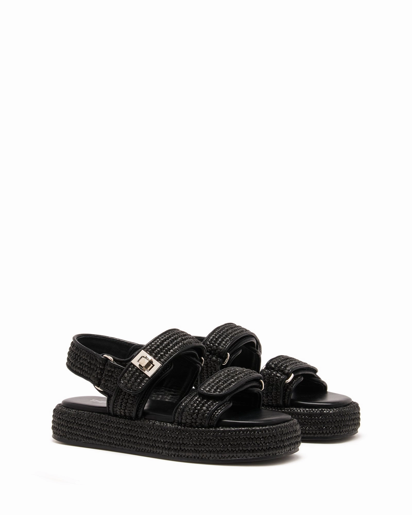Beach Footwear Revive Black Raffia *FINAL SALE*