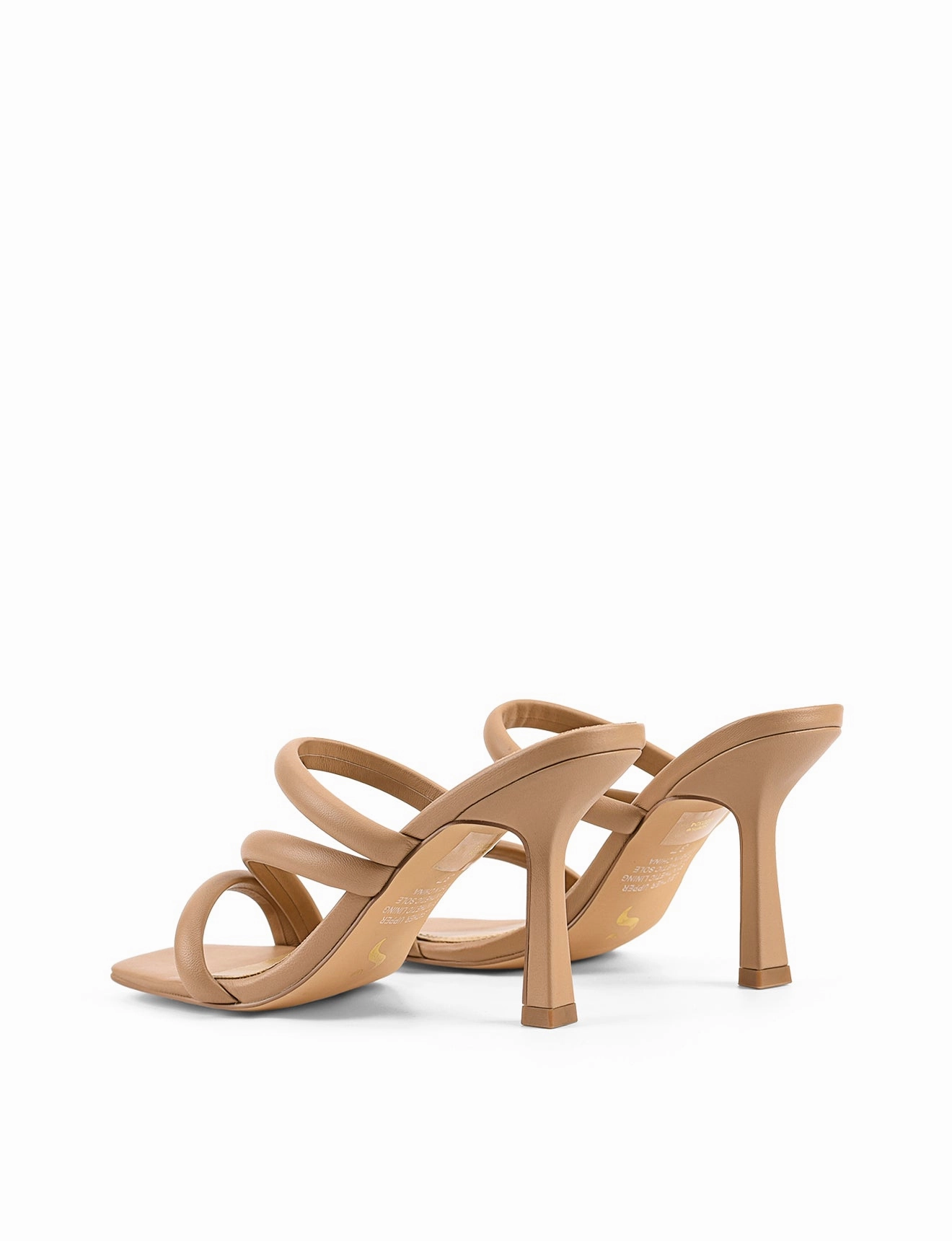 Spence Heeled Sandals - Almond Leather Quick Drying Daily Essential