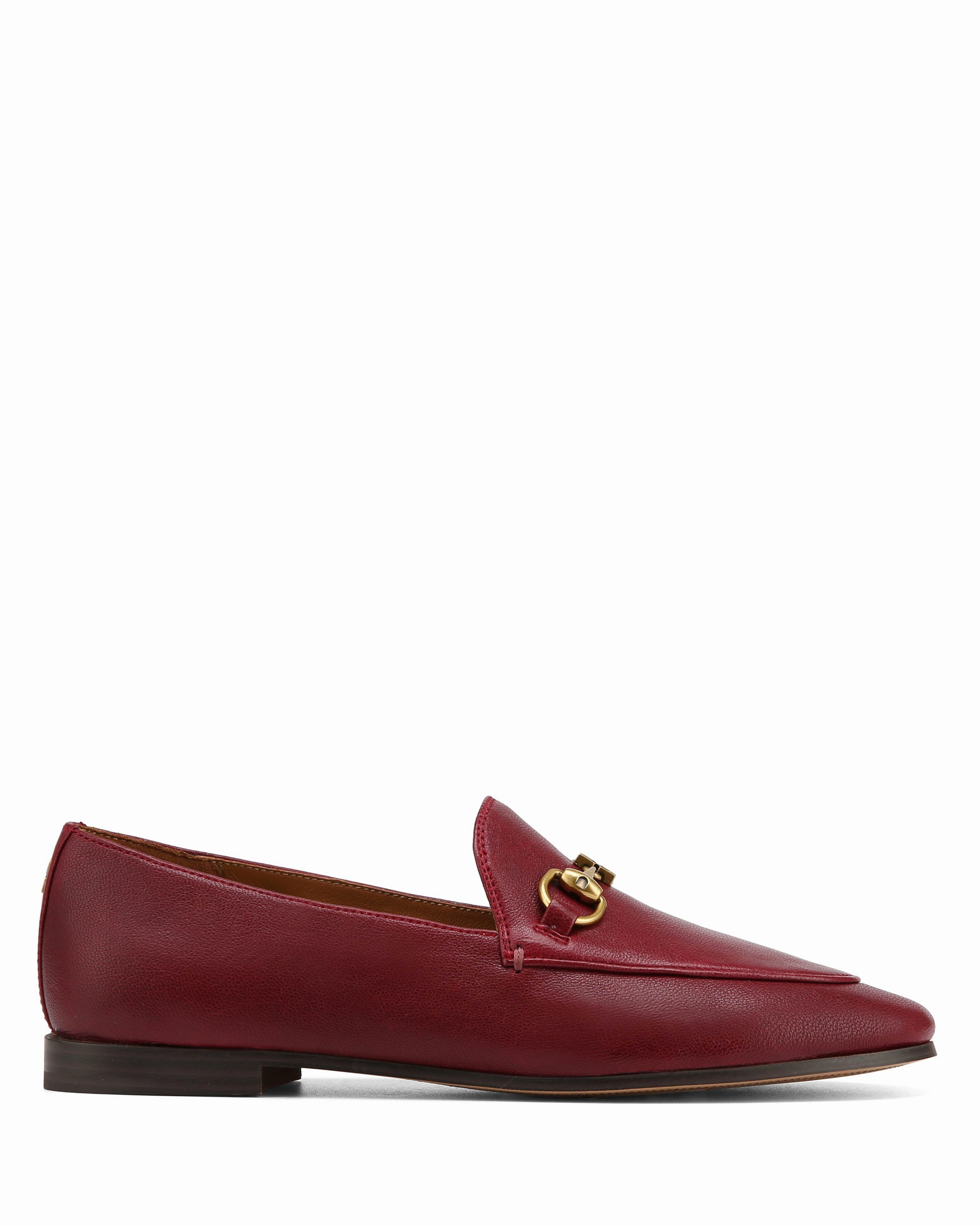 Orthopedic friendly Gale Burgundy Leather