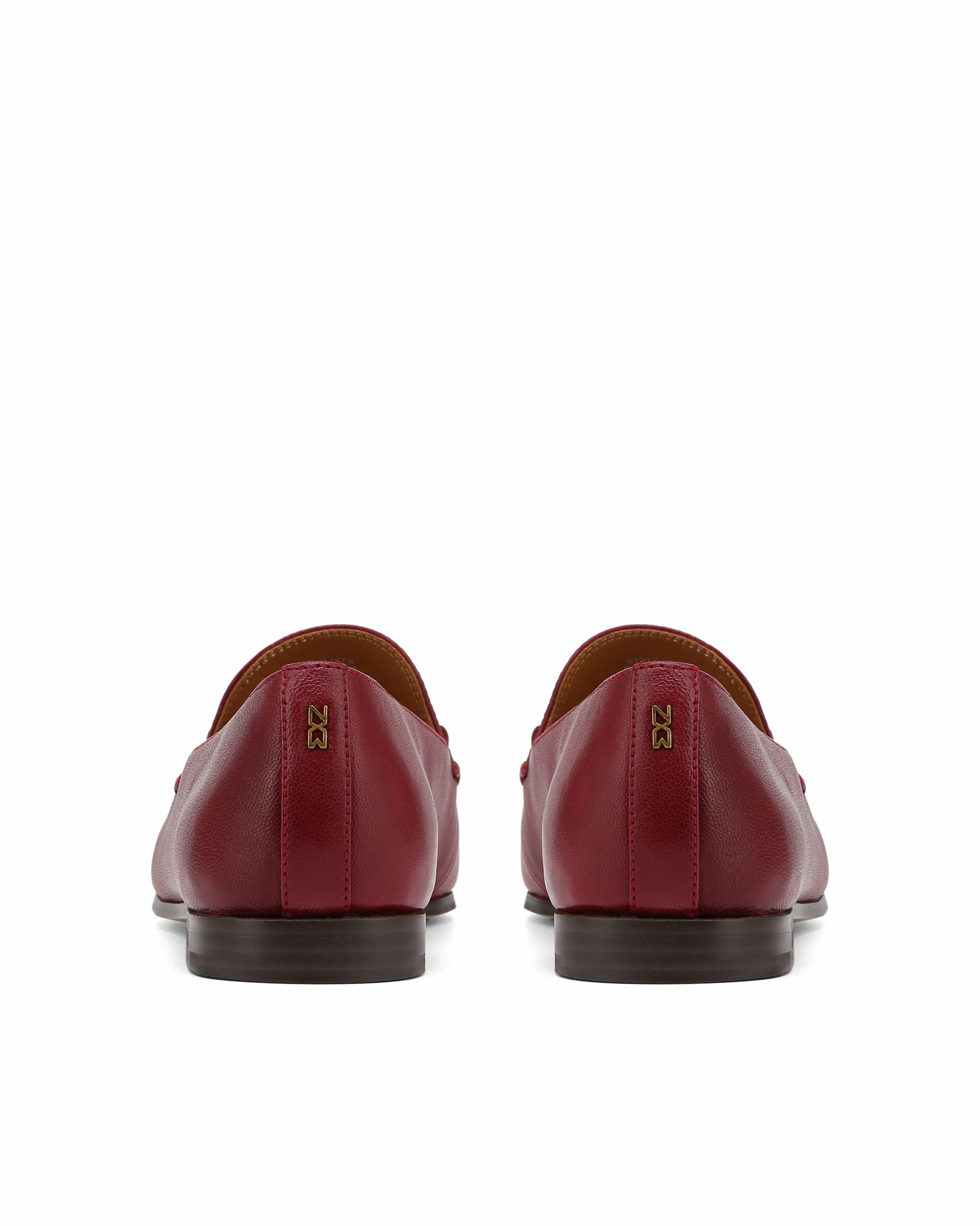 Gale Burgundy Leather Minimalist