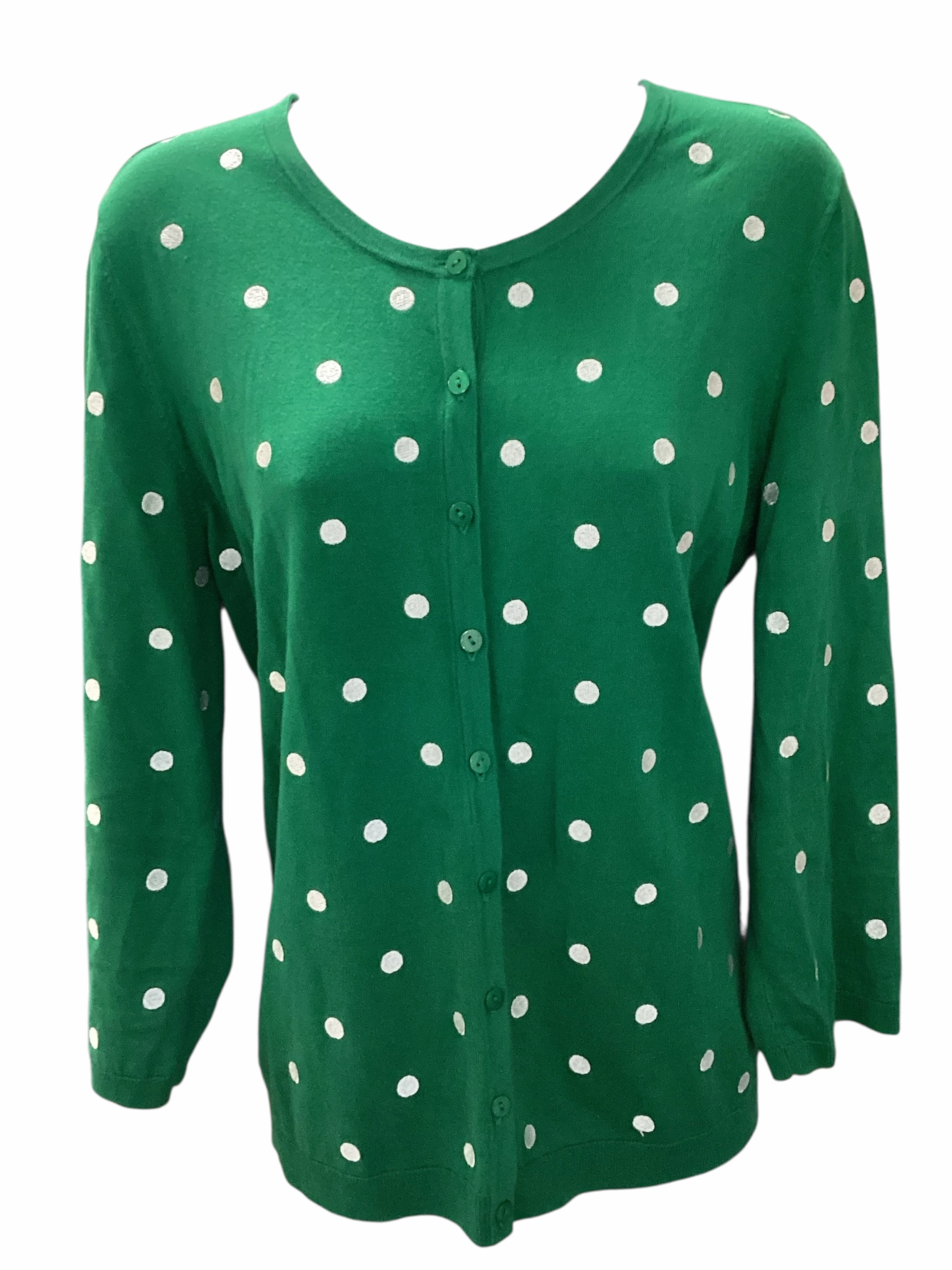 Talbots O Collection Women's Cardigan Green XL Fashionable Knit