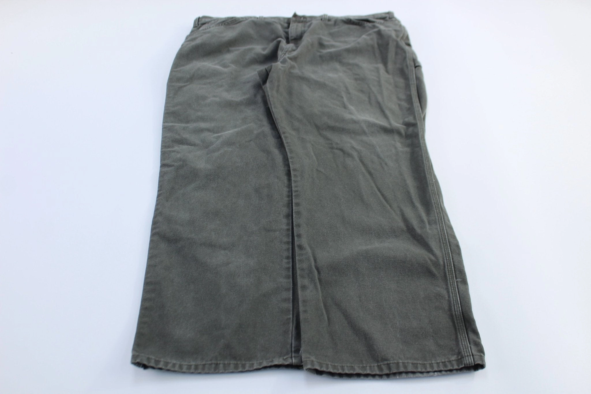 Dickies Logo Patch Grey Carpenter Pants WindResistantMaterial