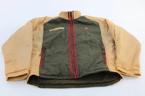 Formula Vintage Adidas Embroidered Logo Green & Orange Reversible Zip Up Jacket