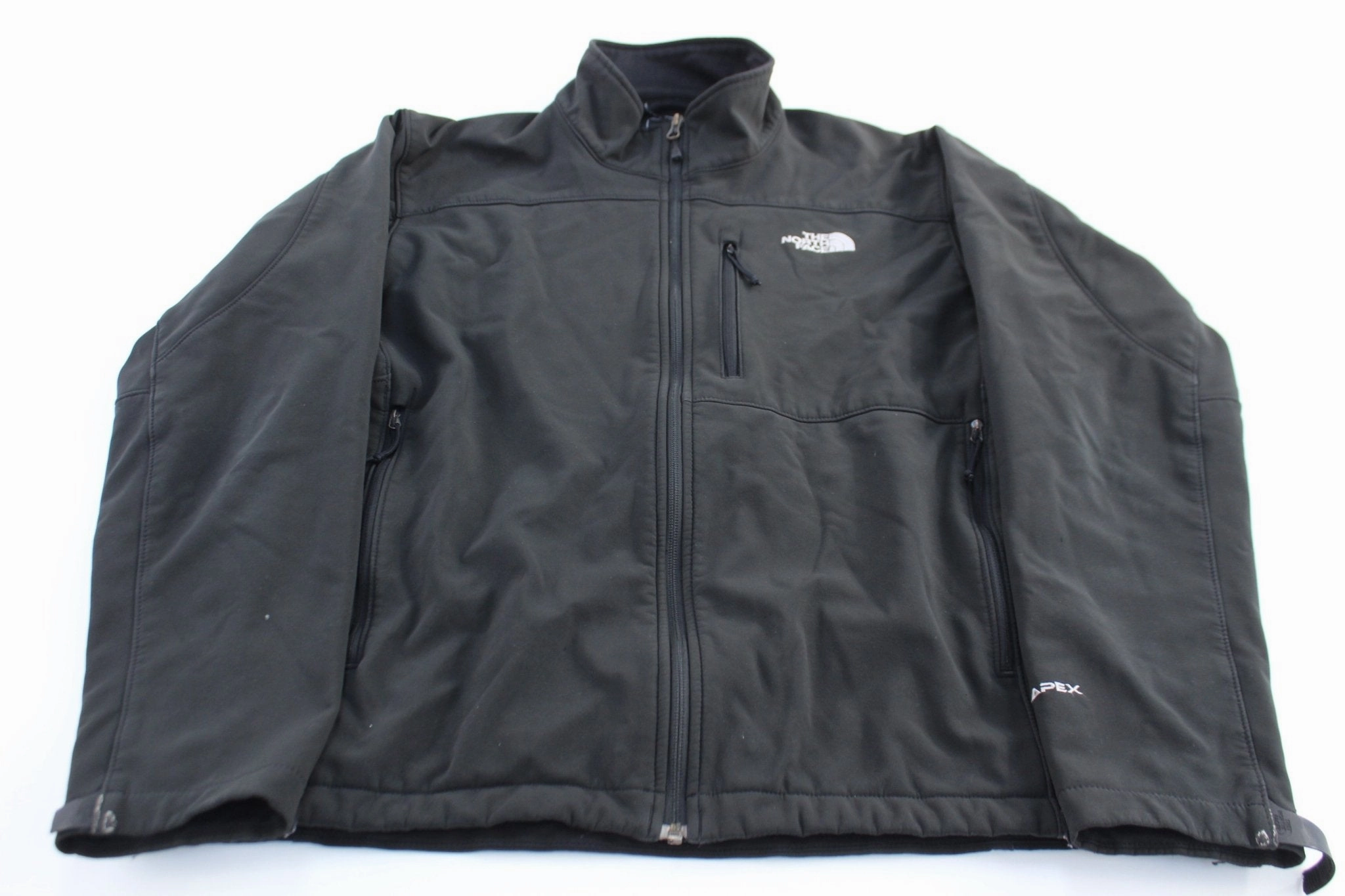 The North Face Embroidered Logo Black Apex Jacket Reinforced Elbows