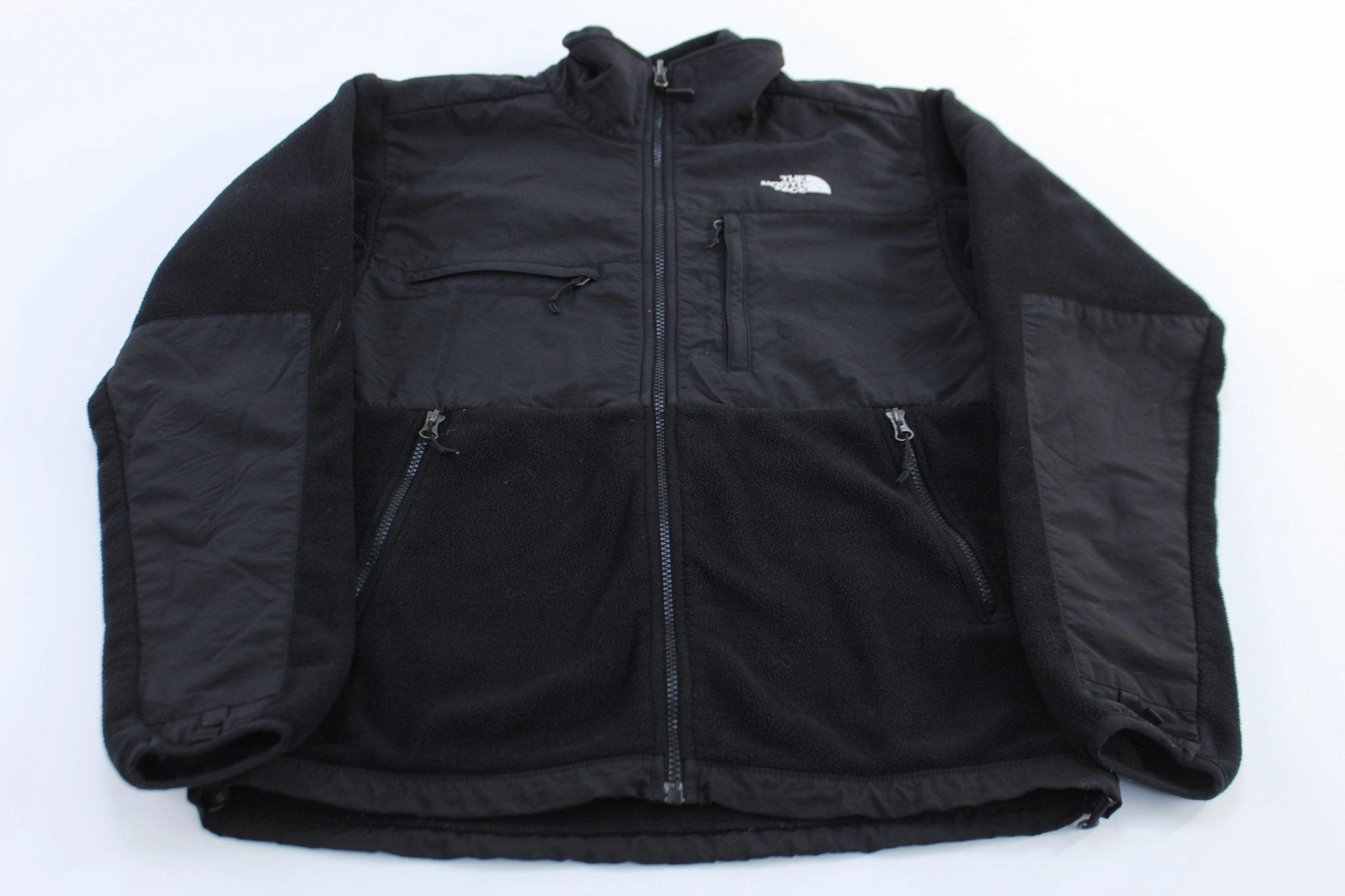 The North Face Embroidered Logo Black Denali Fleece Jacket morning