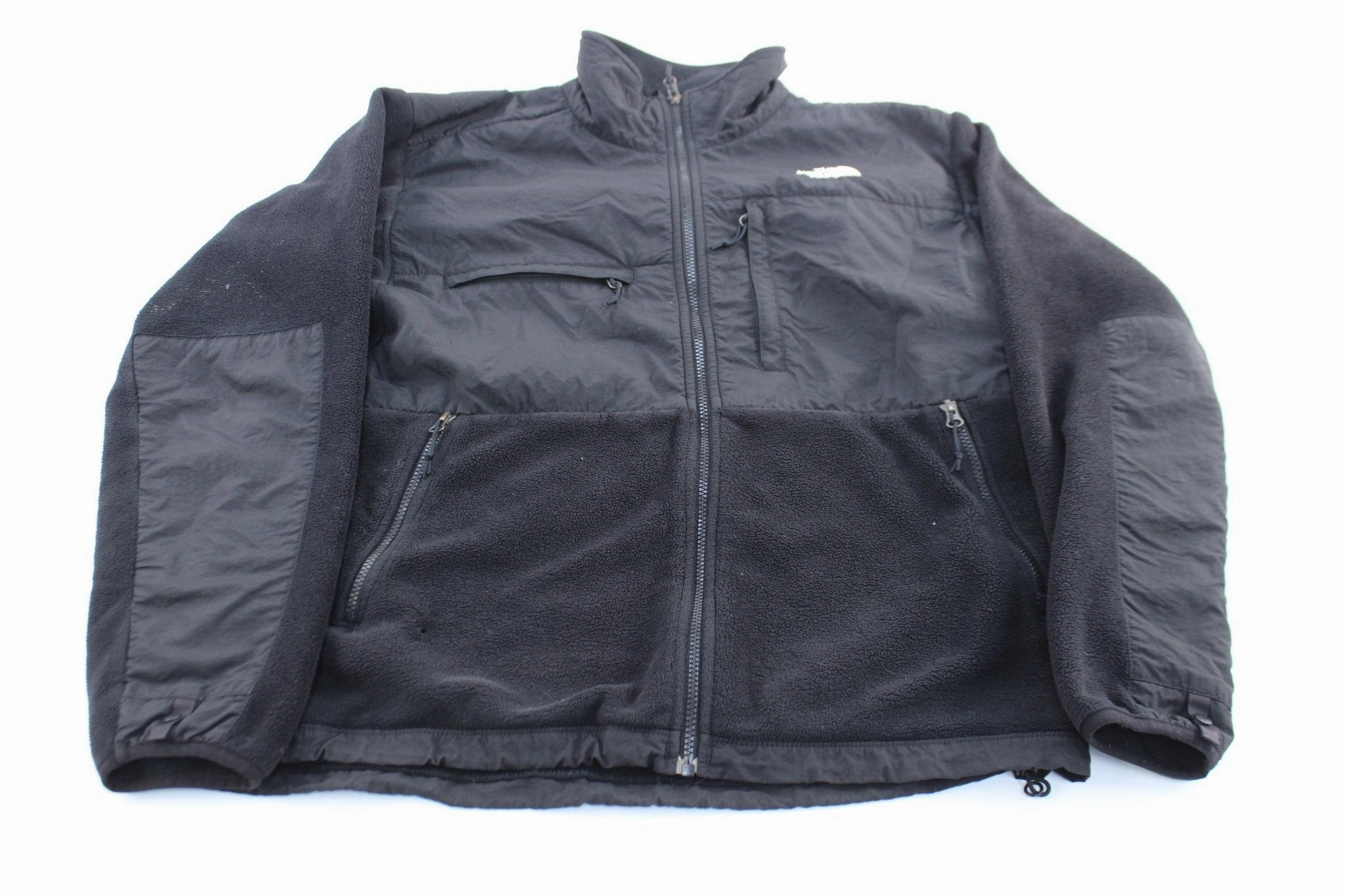 The North Face Embroidered Logo Black Denali Jacket snag resistant Chilly Shield