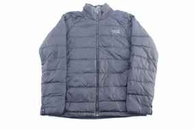 The North Face Embroidered Logo Black Puffer Jacket Office Look