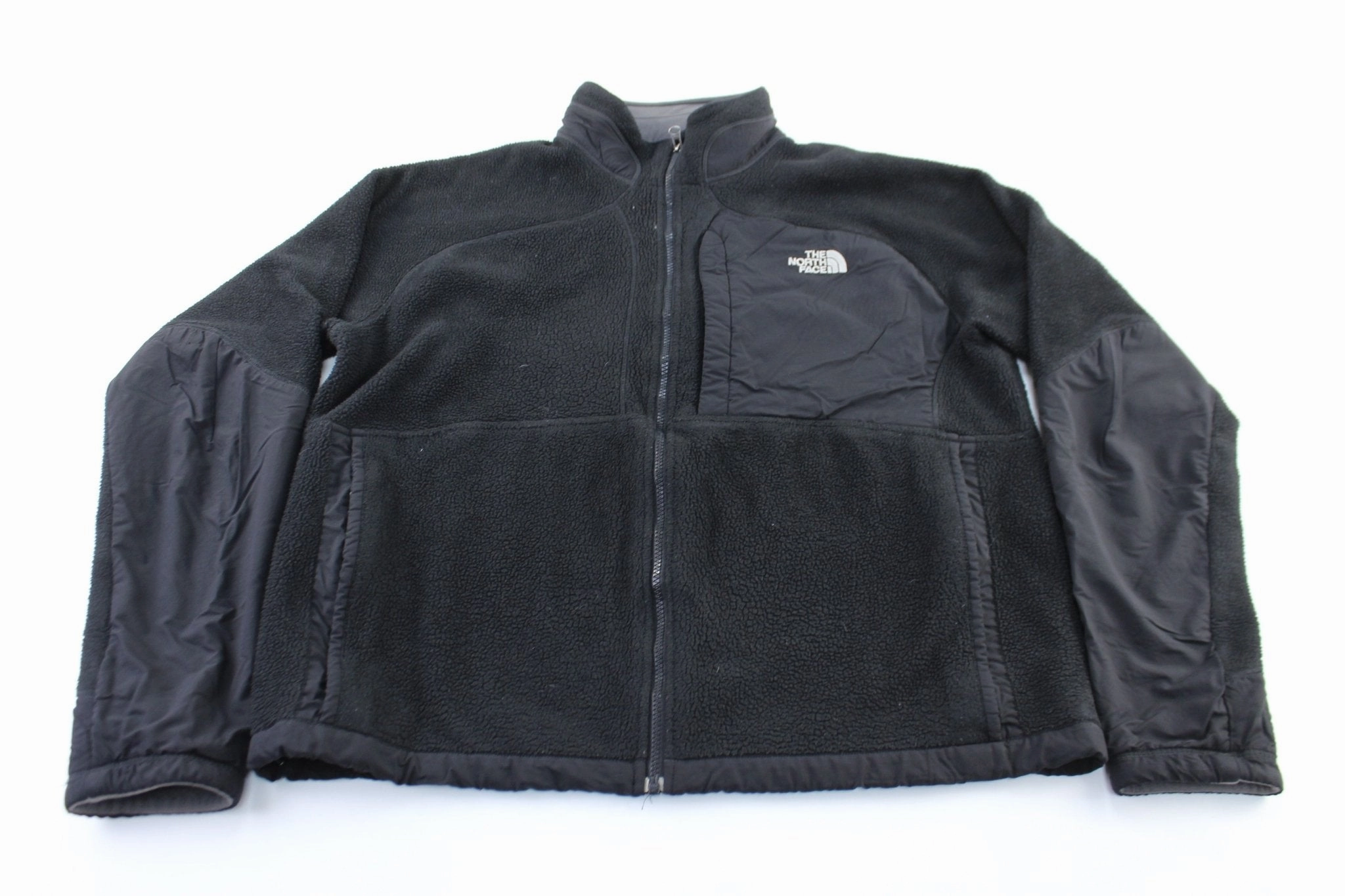 Equity The North Face Embroidered Logo Black Zip Up Jacket
