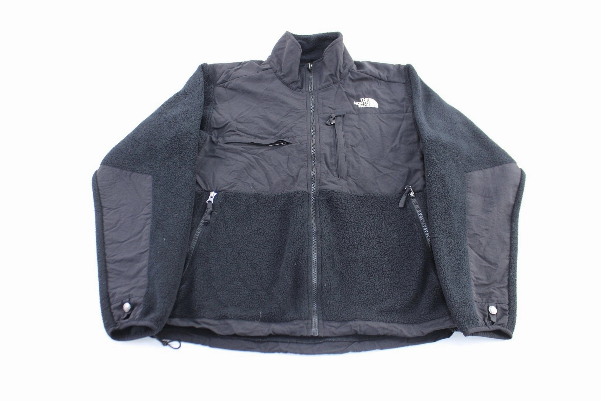 Essential Fit The North Face Embroidered Logo Black Zip Up Jacket