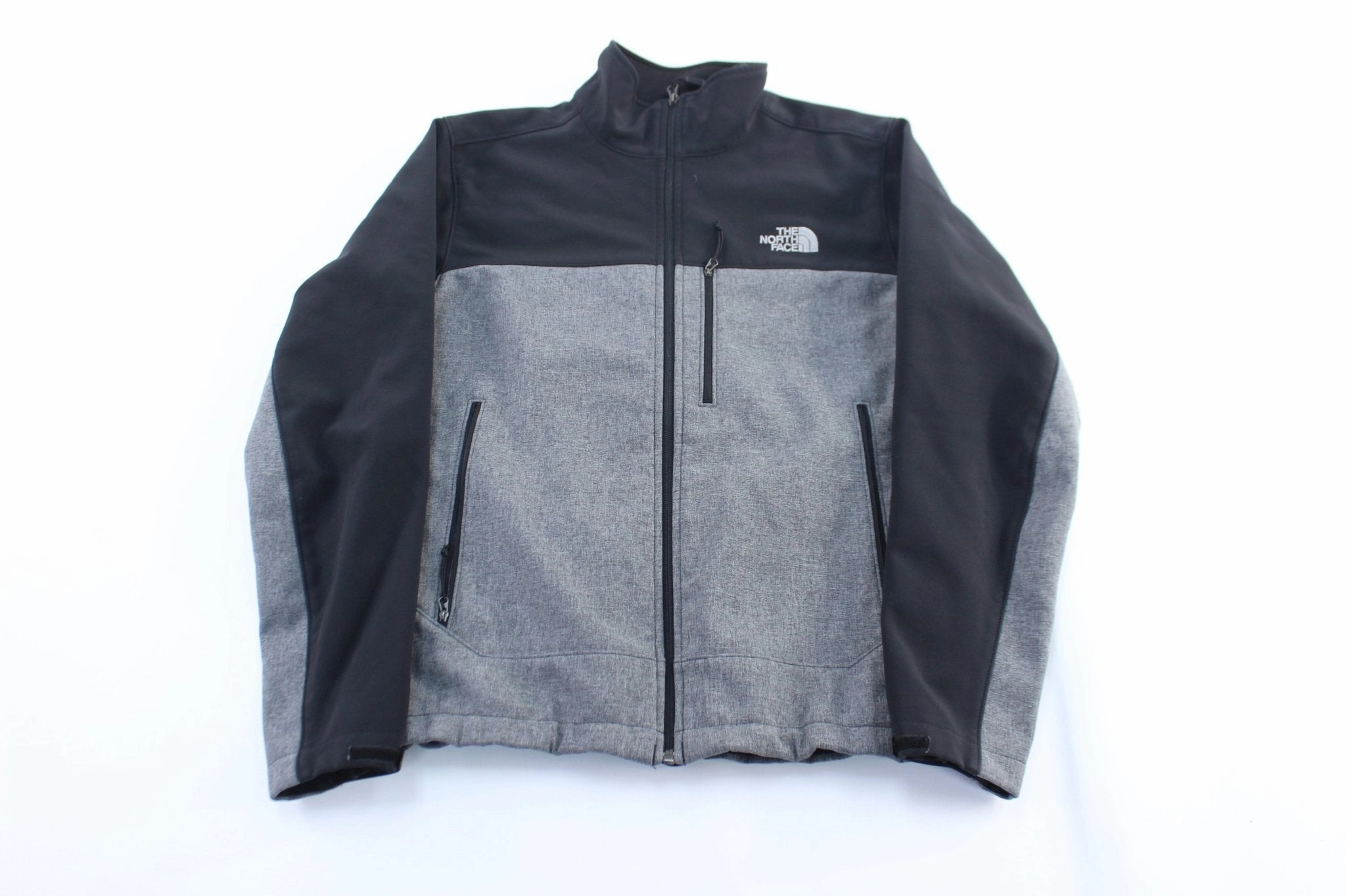 The North Face Embroidered Logo Grey & Black Zip Up Jacket Nail-polish Calendar