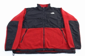 The North Face Embroidered Logo Red & Black Zip Up Jacket planned purchase Outdoor Gear