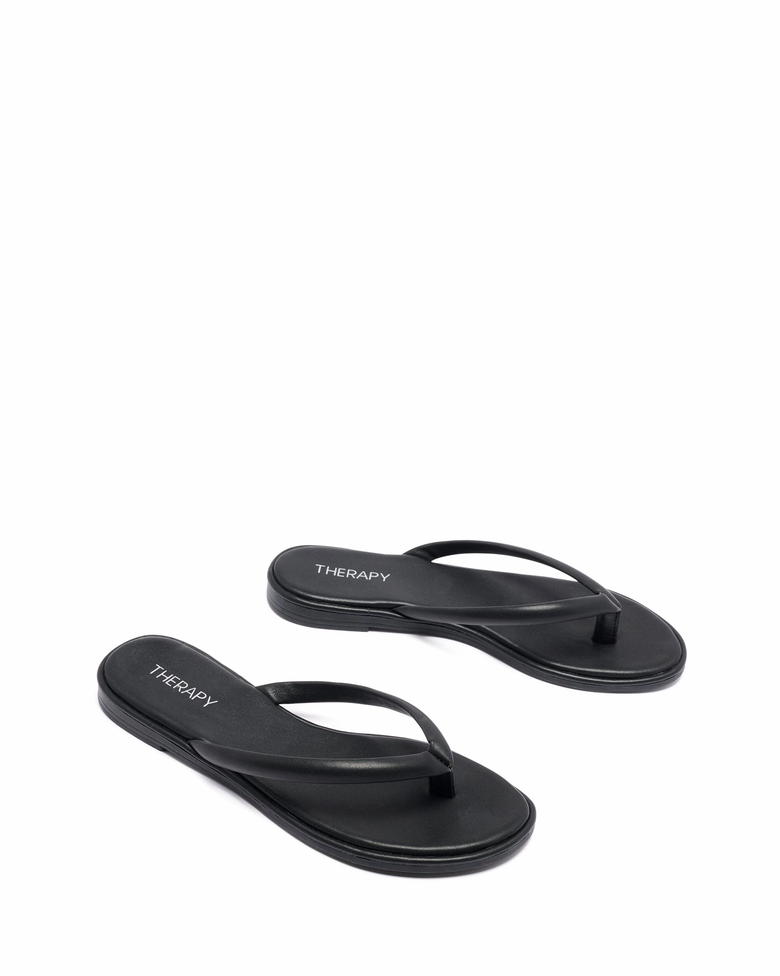 Theory Thong Sandal Black Comfortable Sandals for Men Zero Break In Comfort