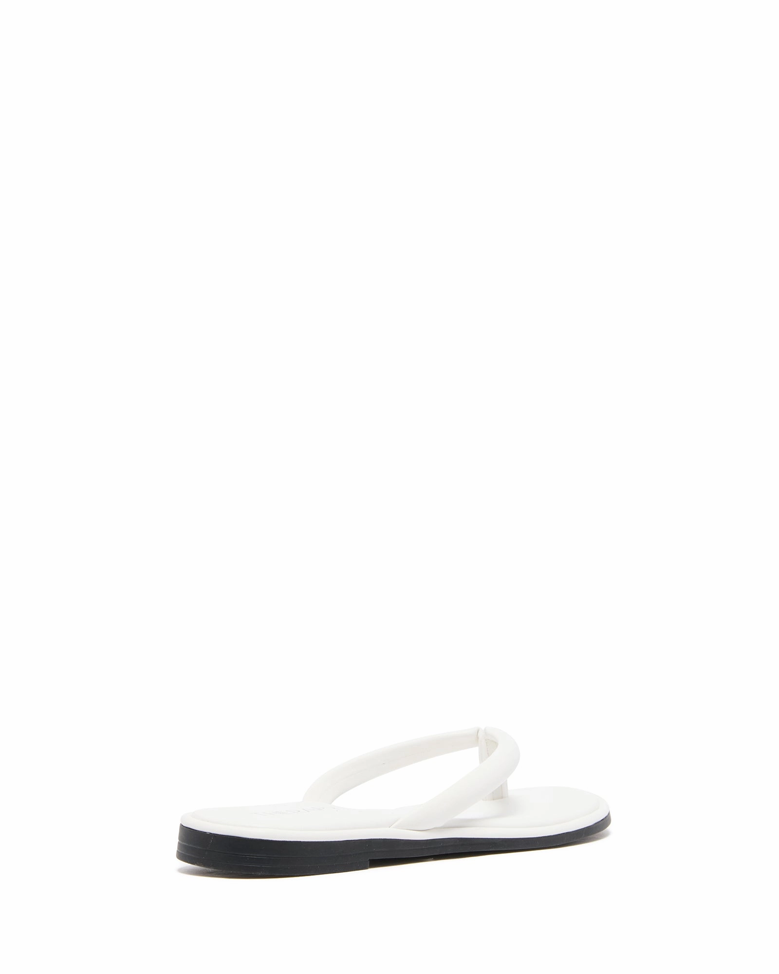 Breath Line Low Profile Footbed Design Theory Thong Sandal White