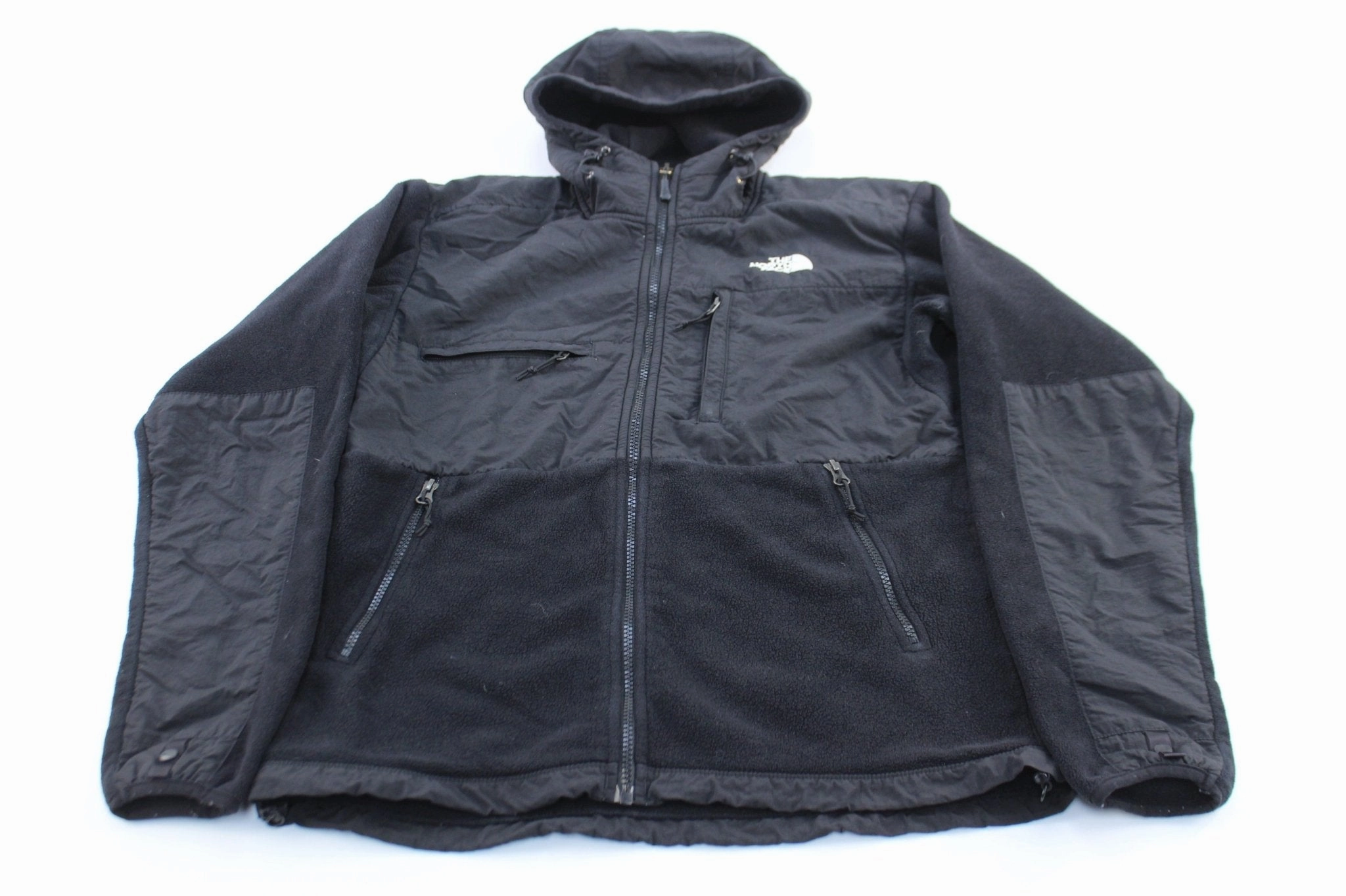 Women's The North Face Black Hooded Denali Jacket Closet